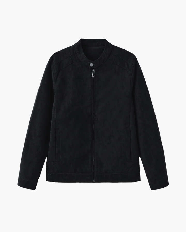 Veste femme en cuir suédé pour l’automne, veste de mi-saison pour les tenues quotidiennes