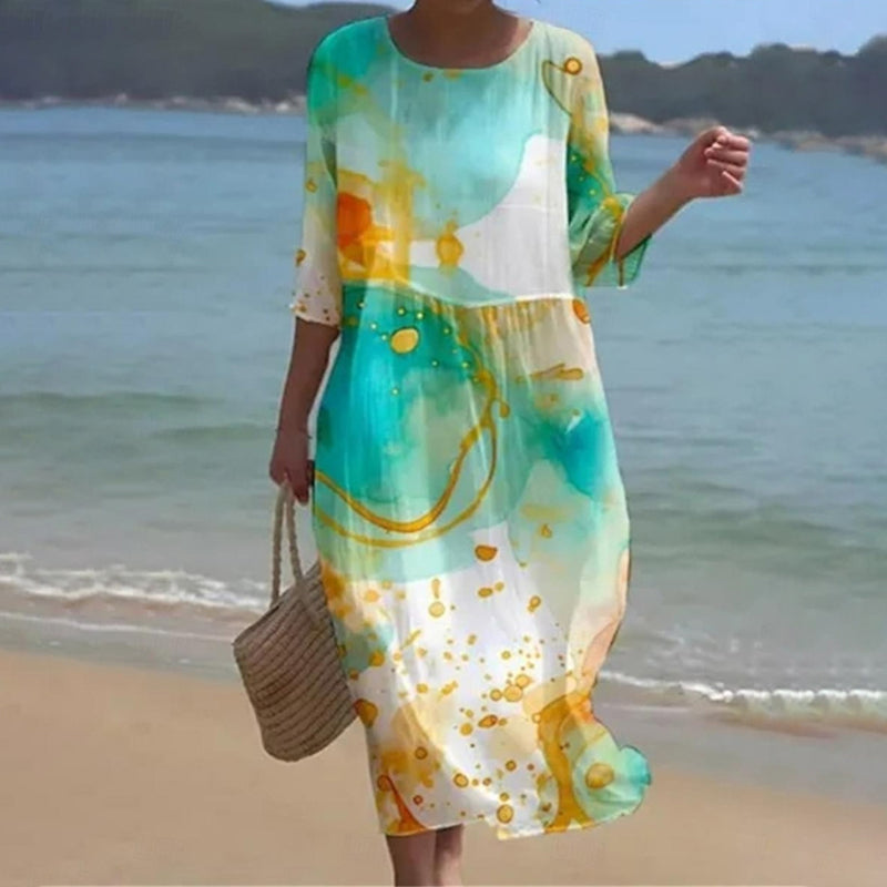 Amélie™ - Elegant Floral Dress
