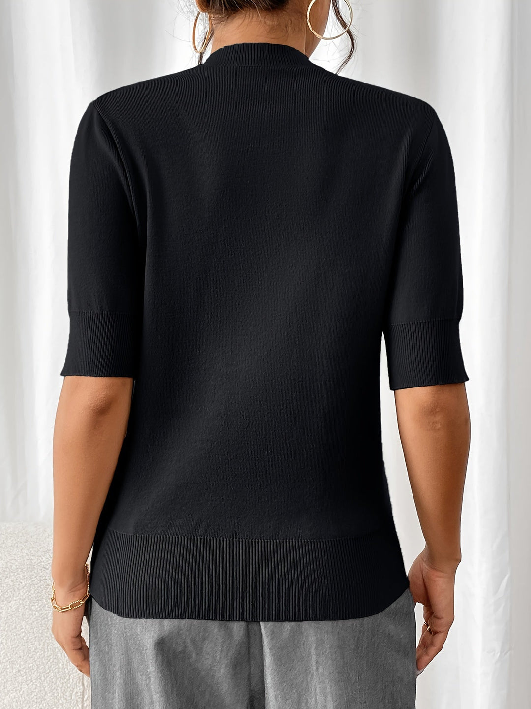 Knit Summer Crew Neck Top for Women | Elise