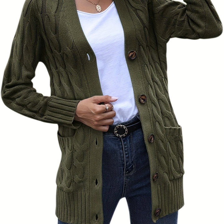Gilet féminin en tricot pour l'automne, élégant et classique