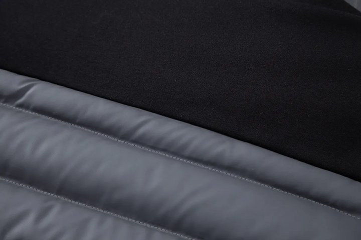 Veste hybride matelassée pour femme pour l’automne, veste de mi-saison à capuche pour les journées fraîches