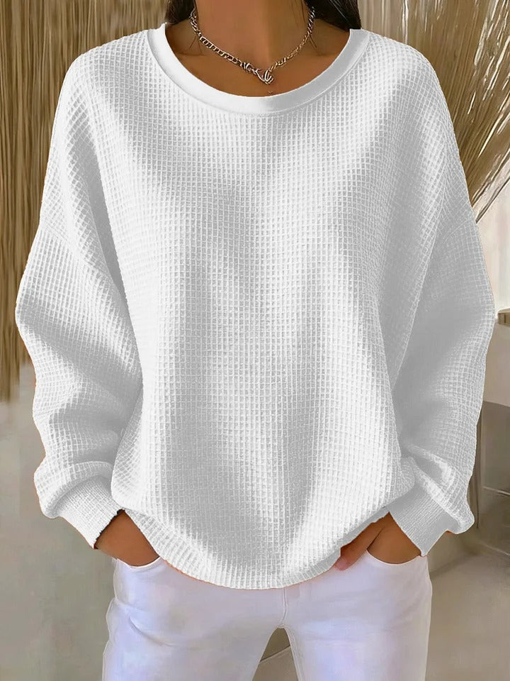 Pull classique chaud en laine pour femme, idéal pour l’automne