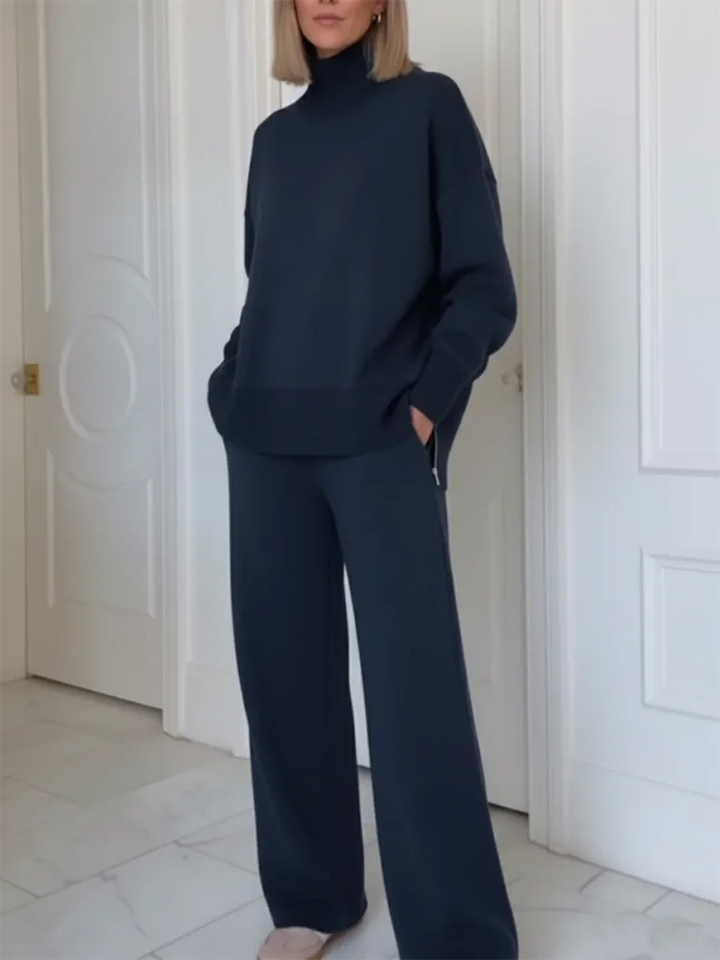 Ensemble de survêtement pour femme en coton, pantalon droit, collection automne