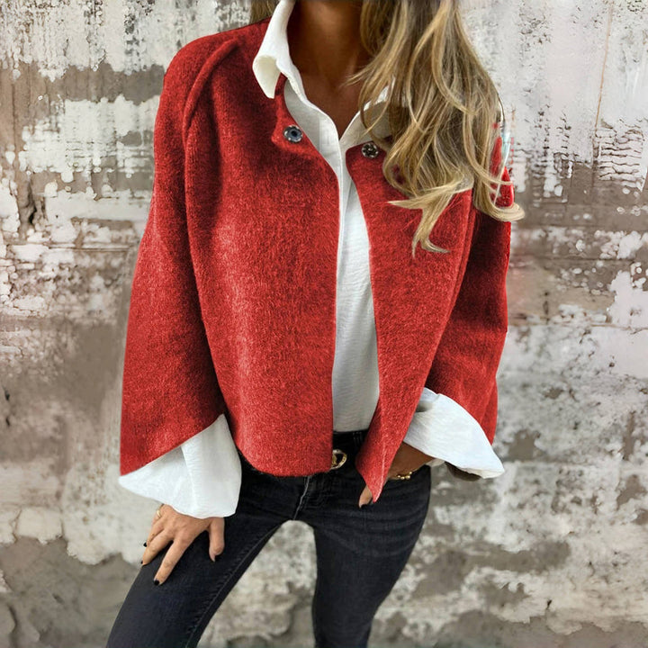 Blazer femme vintage en maille pour l'automne, à porter au quotidien