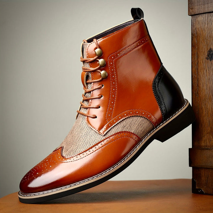 Hawk Premium Oxford Leather Boots for Timeless Style and Comfort