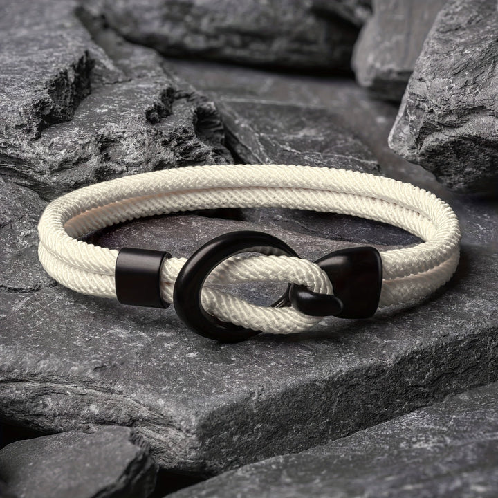 Bracelet de corde élégant fait à la main pour hommes - Parfait pour l'automne !