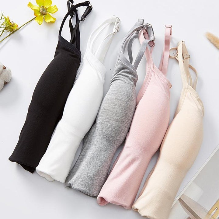 Débardeur femme avec soutien-gorge intégré en coton léger pour l'été respirant