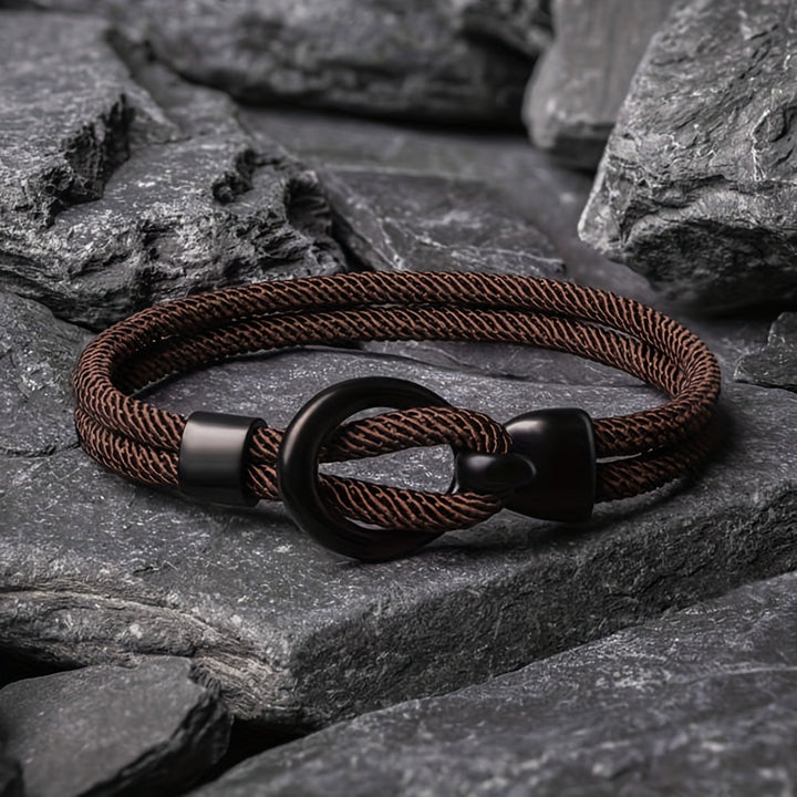 Bracelet de corde élégant fait à la main pour hommes - Parfait pour l'automne !