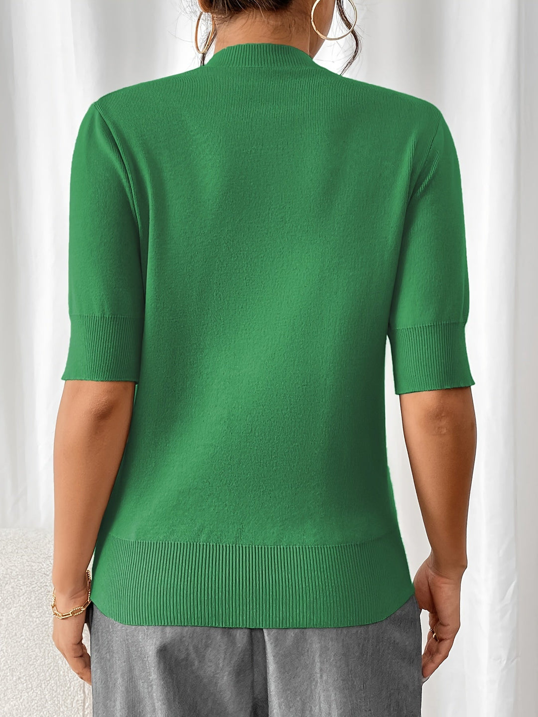 Knit Summer Crew Neck Top for Women | Elise