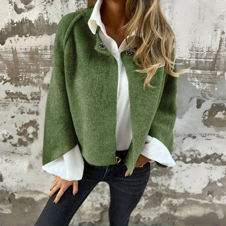 Blazer femme vintage en maille pour l'automne, à porter au quotidien