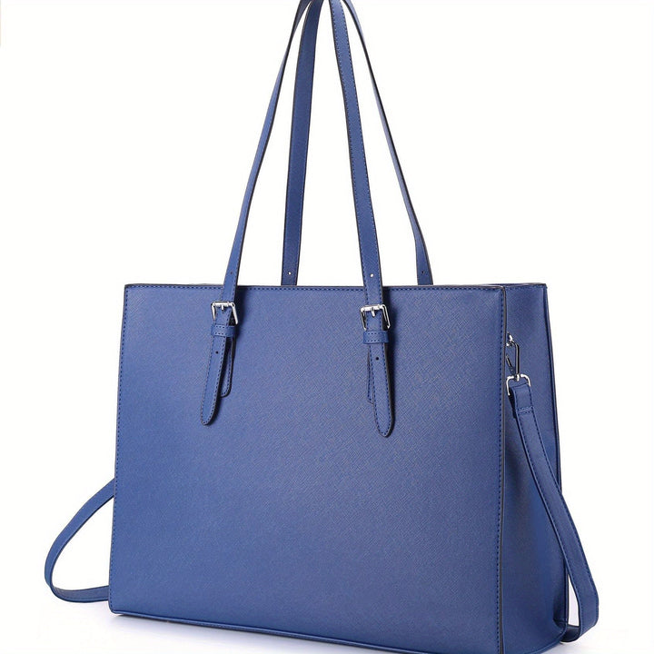 Bolso para portátil de cuero para mujer con bandolera práctica