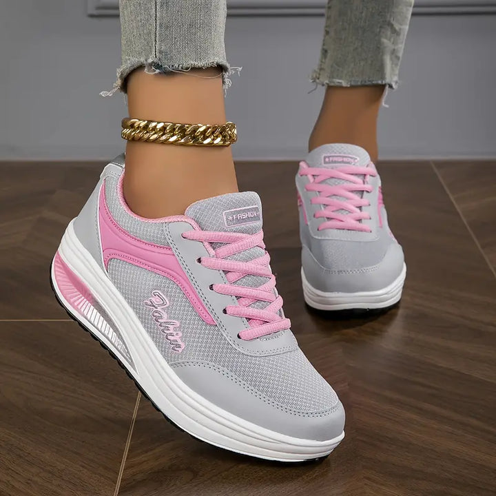 Baskets pour femmes en mesh respirant, chaussures d'été à semelle amortissante