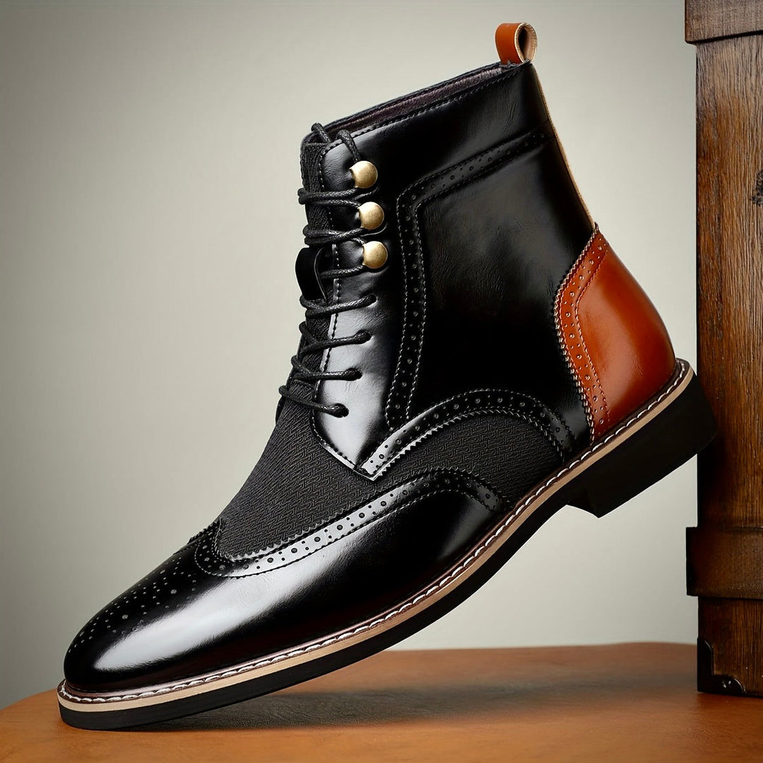 Hawk Premium Oxford Leather Boots for Timeless Style and Comfort