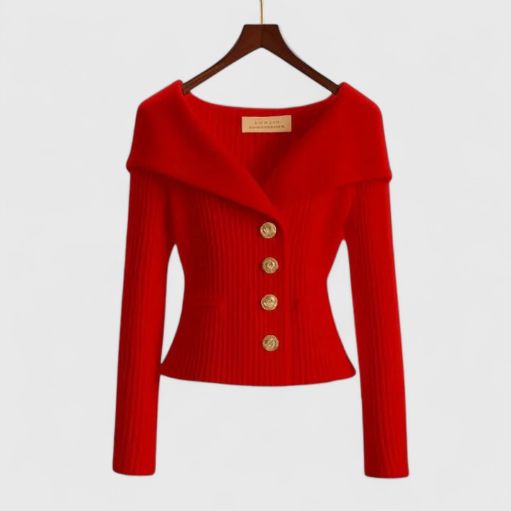Gilet ajusté pour femme à col large pour l'automne, pour des tenues élégantes