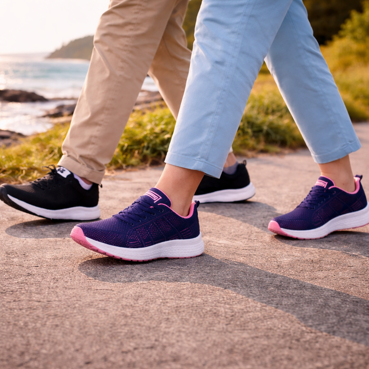 Breathable Mesh Orthopedic Shoes with Gel Insoles for Heel Spurs