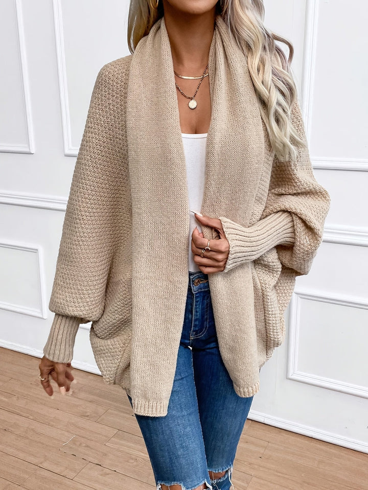 Cardigan en cachemire pour femme à manches longues avec coupe confortable pour l'hiver