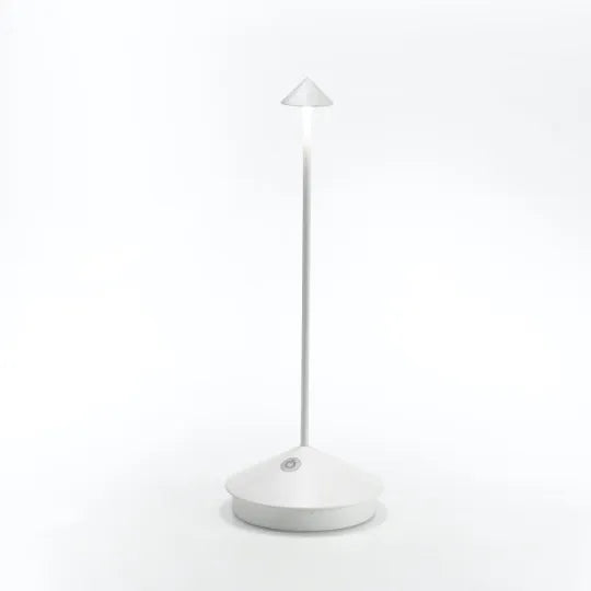 Lampe de bureau LED sans fil moderne en aluminium, à intensité variable, pour le bureau.