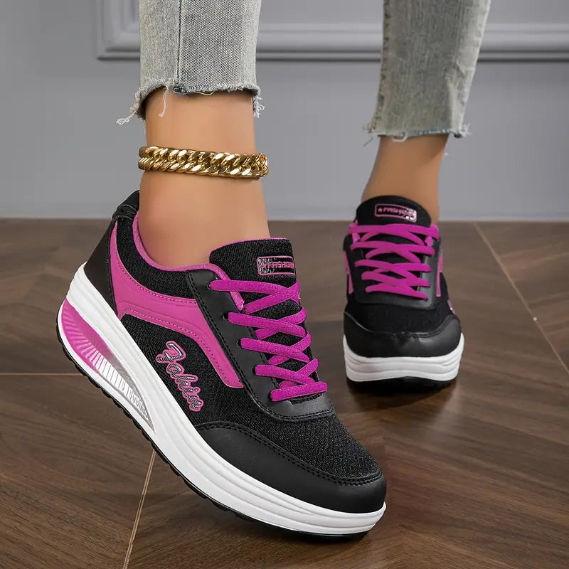 Baskets pour femmes en mesh respirant, chaussures d'été à semelle amortissante