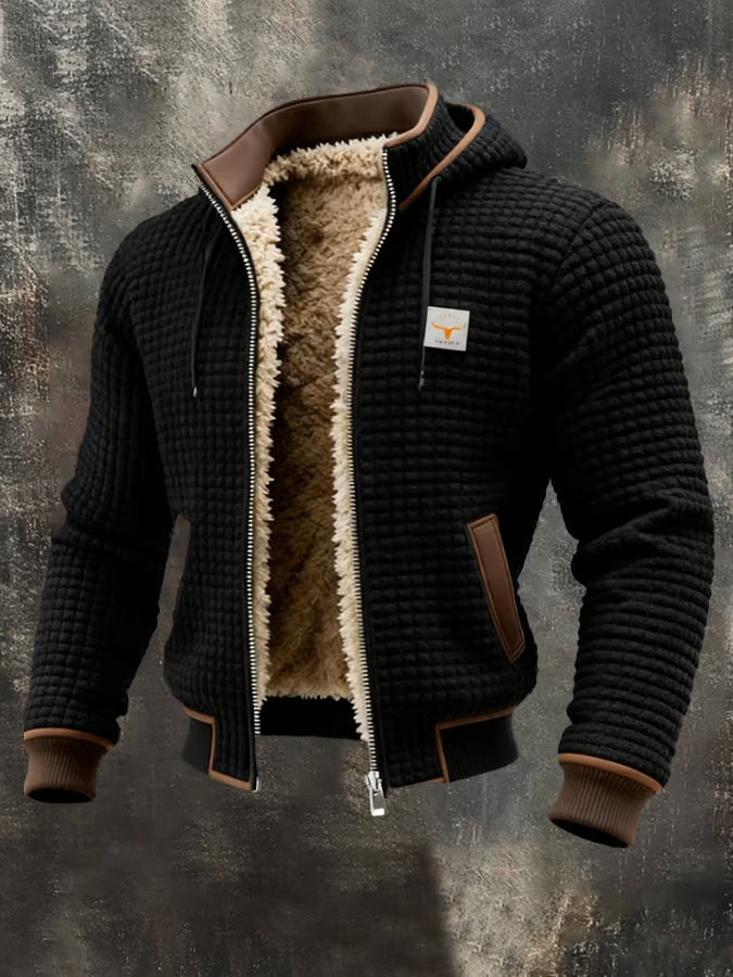 Veste matelassée pour homme à capuche, chaude pour l’hiver, avec rembourrage synthétique
