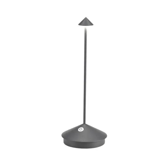Lampe de bureau LED sans fil moderne en aluminium, à intensité variable, pour le bureau.