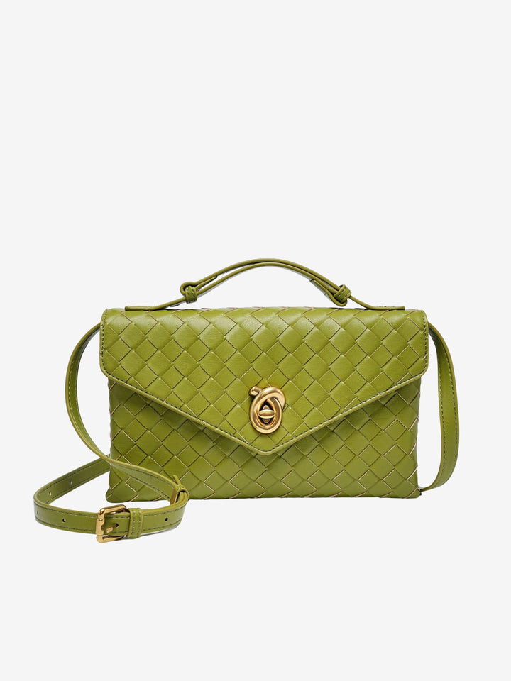 Petit sac besace en cuir pour femme, à bandoulière, automnal