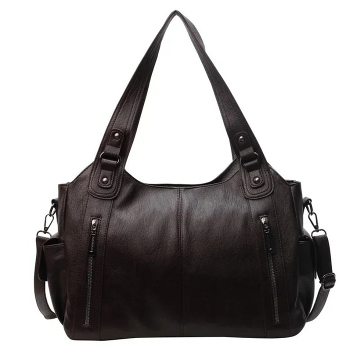 Sac bandoulière femme en cuir, spacieux, style automnal et urbain