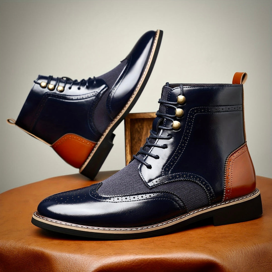 Hawk Premium Oxford Leather Boots for Timeless Style and Comfort