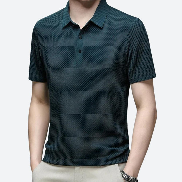 Deluxe men's polo - Anton with a perfect fit