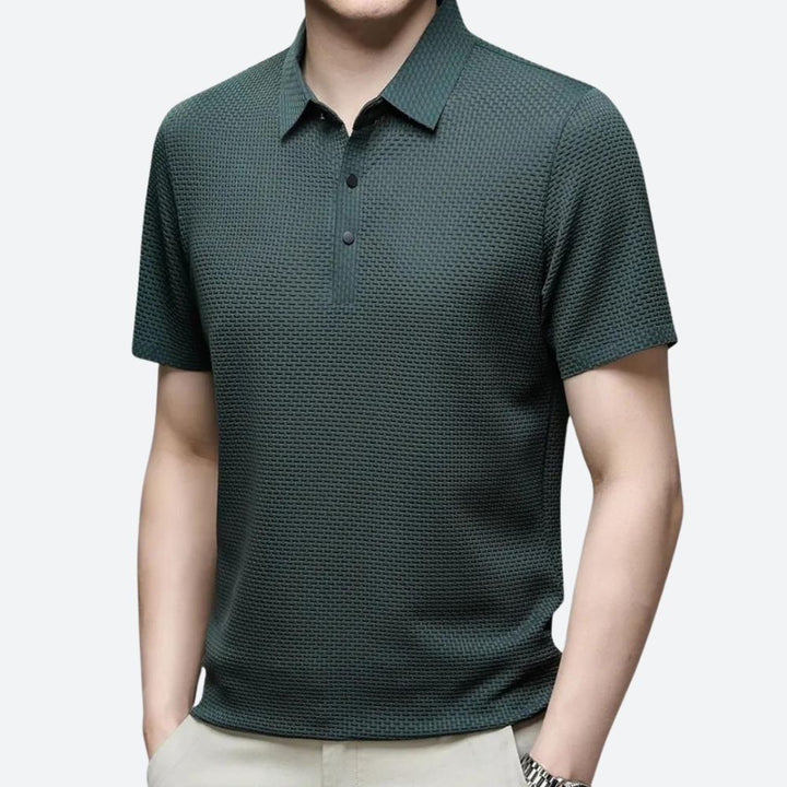 Deluxe men's polo - Anton with a perfect fit