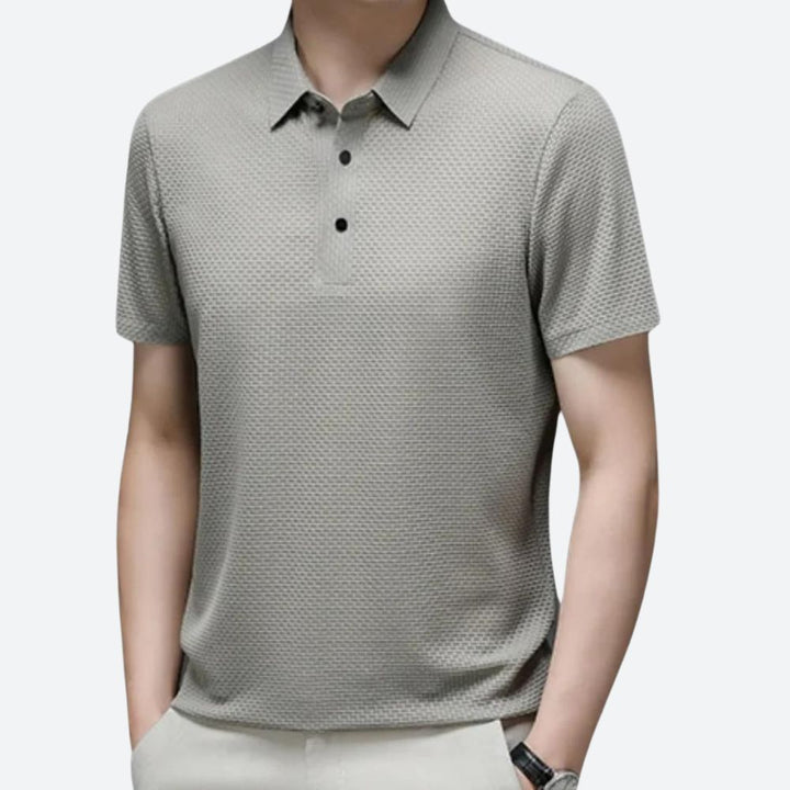 Deluxe men's polo - Anton with a perfect fit