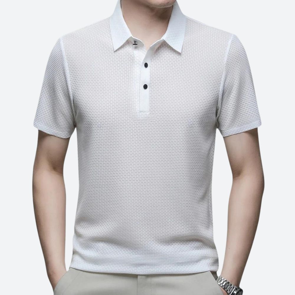 Deluxe men's polo - Anton with a perfect fit
