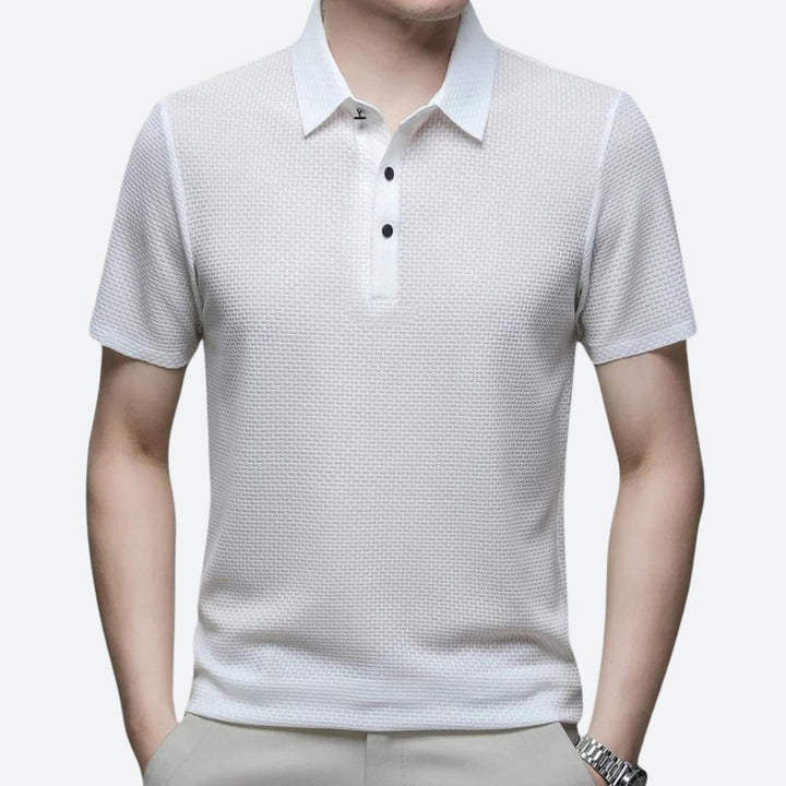 Deluxe men's polo - Anton with a perfect fit