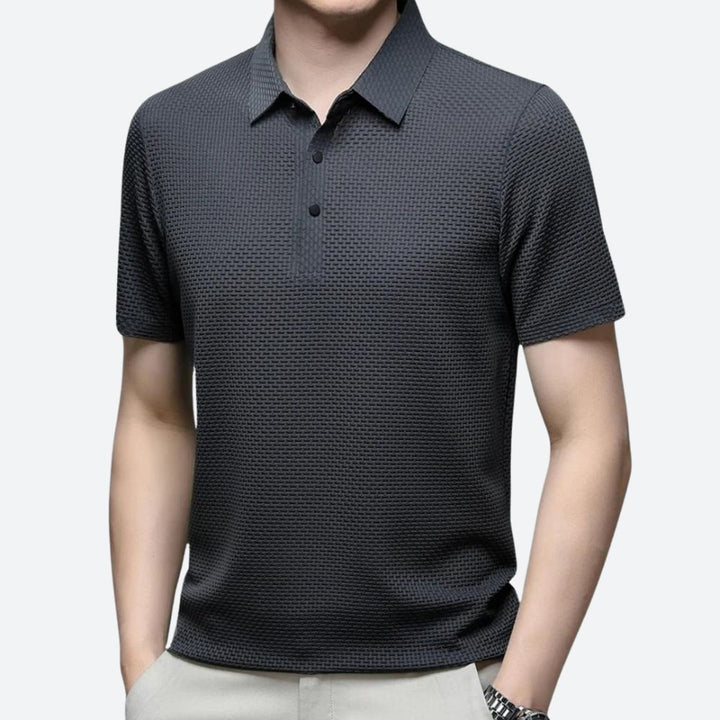 Deluxe men's polo - Anton with a perfect fit