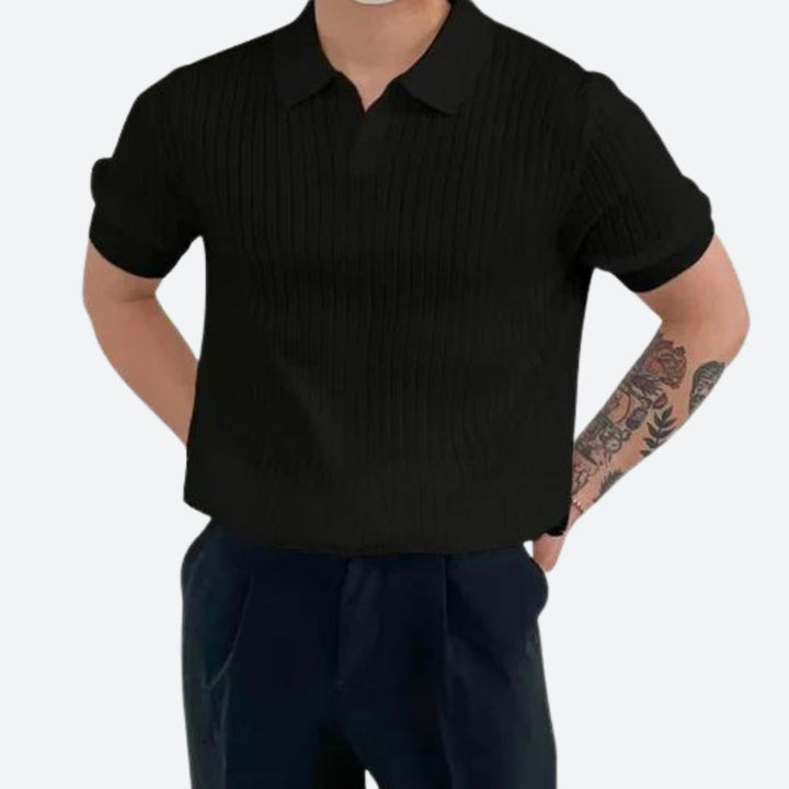Polo estilizado de algodón acanalado - Asgard
