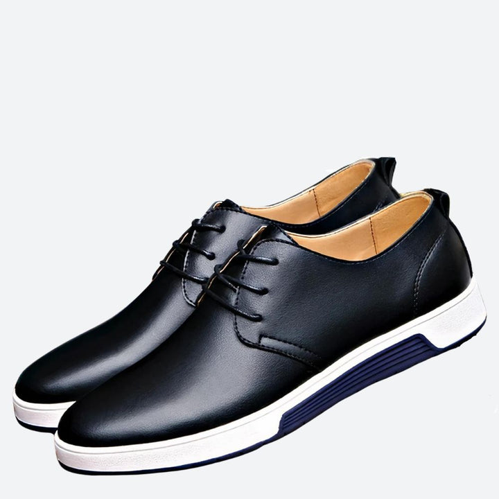 Eleganckie skórzane buty ortopedyczne męskie - Août