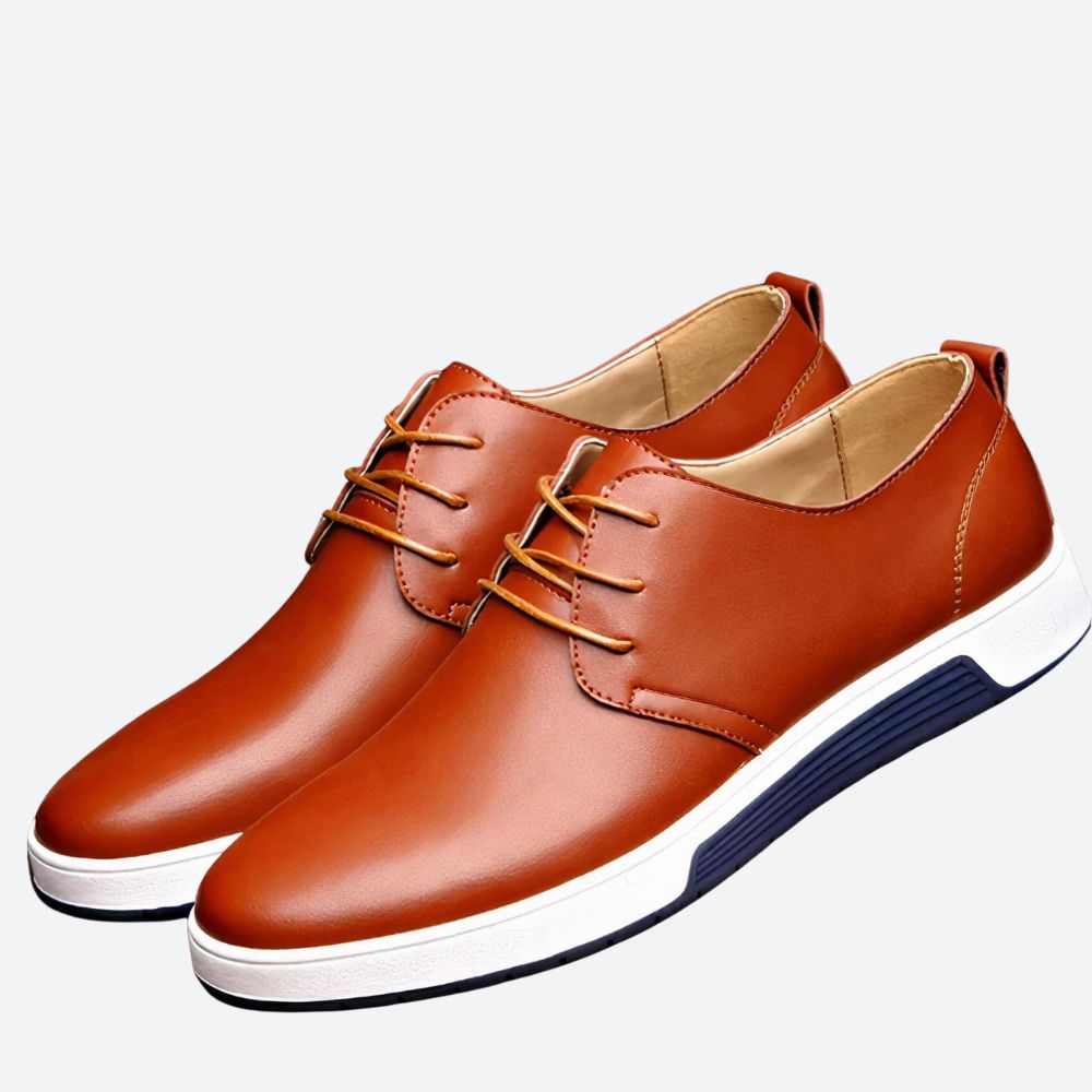 Eleganckie skórzane buty ortopedyczne męskie - Août