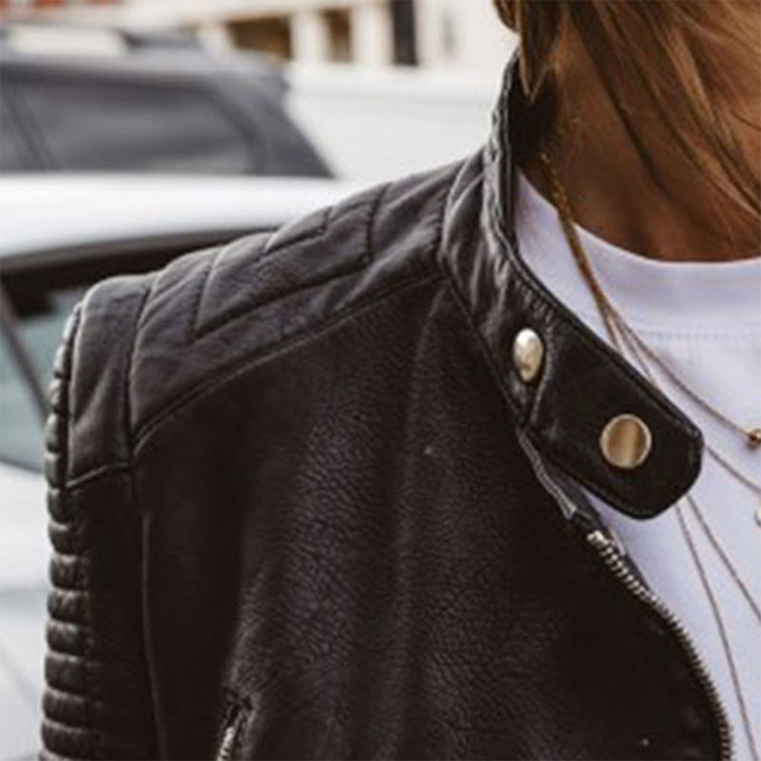 AVALON - Elegant leather jacket for women