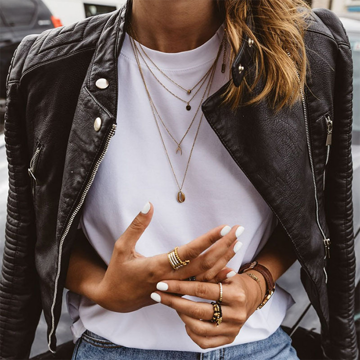AVALON - Elegant leather jacket for women