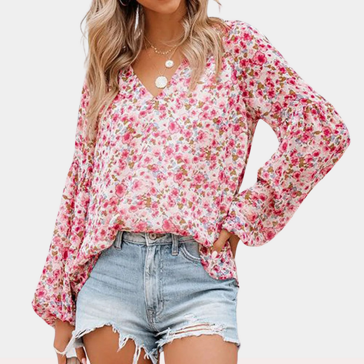 Amya - Elegant Long-Sleeve Blouse for Women