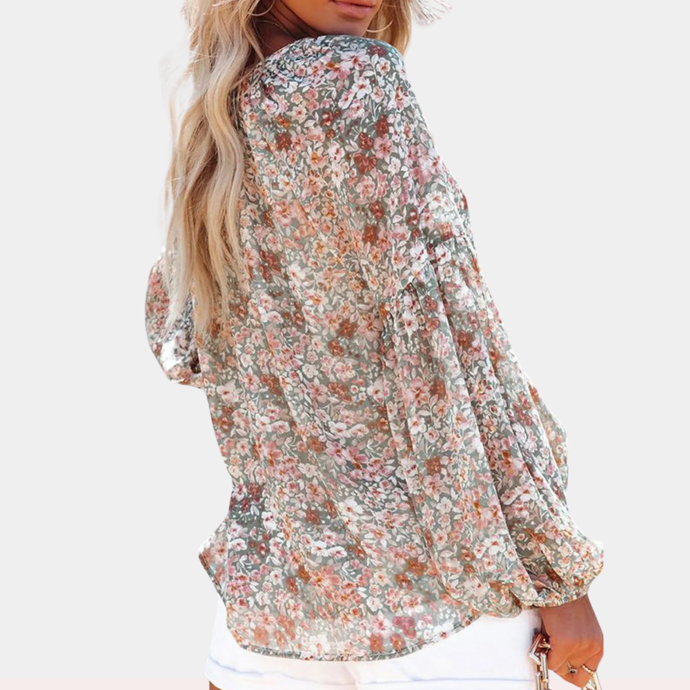 Amya - Elegant Long-Sleeve Blouse for Women