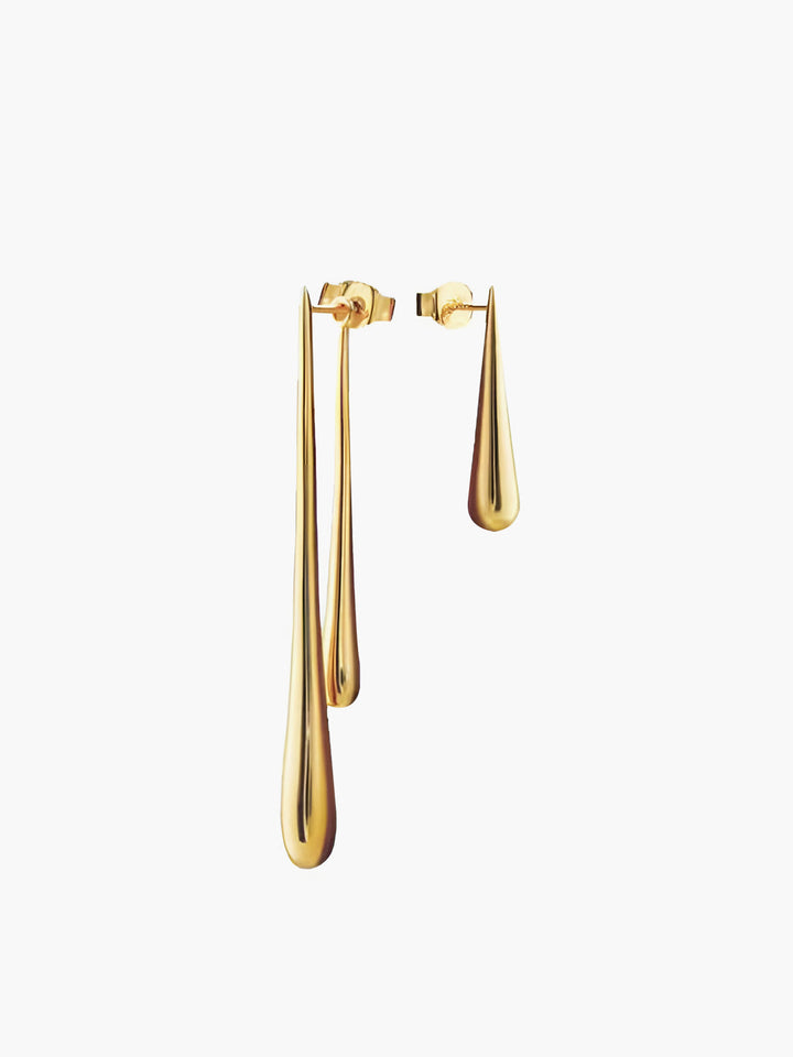 Boucles d’oreilles pendantes pour femme en forme de goutte, en acier chirurgical, automnales