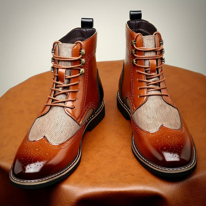 Hawk Premium Oxford Leather Boots for Timeless Style and Comfort