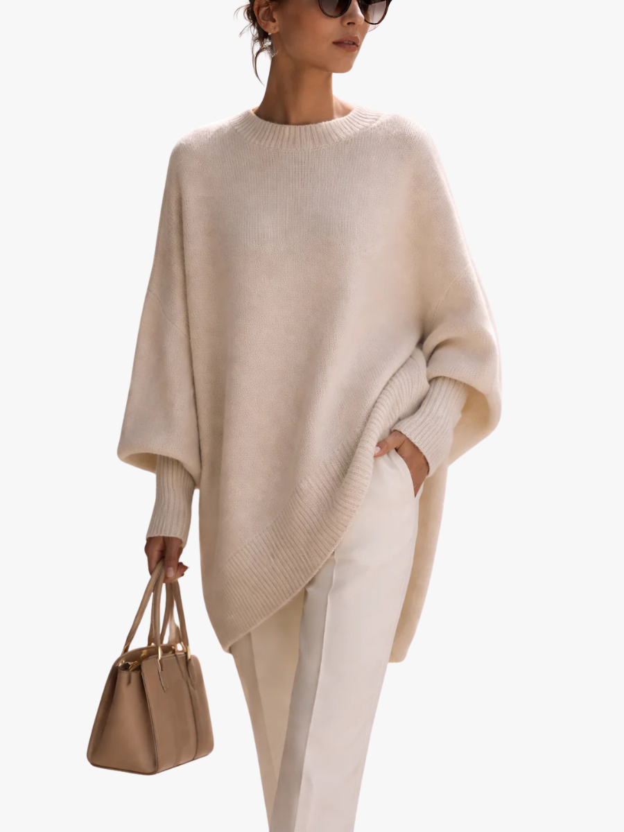 Pull femme en maille élégant pour l'automne, coupe classique pour les jours plus frais