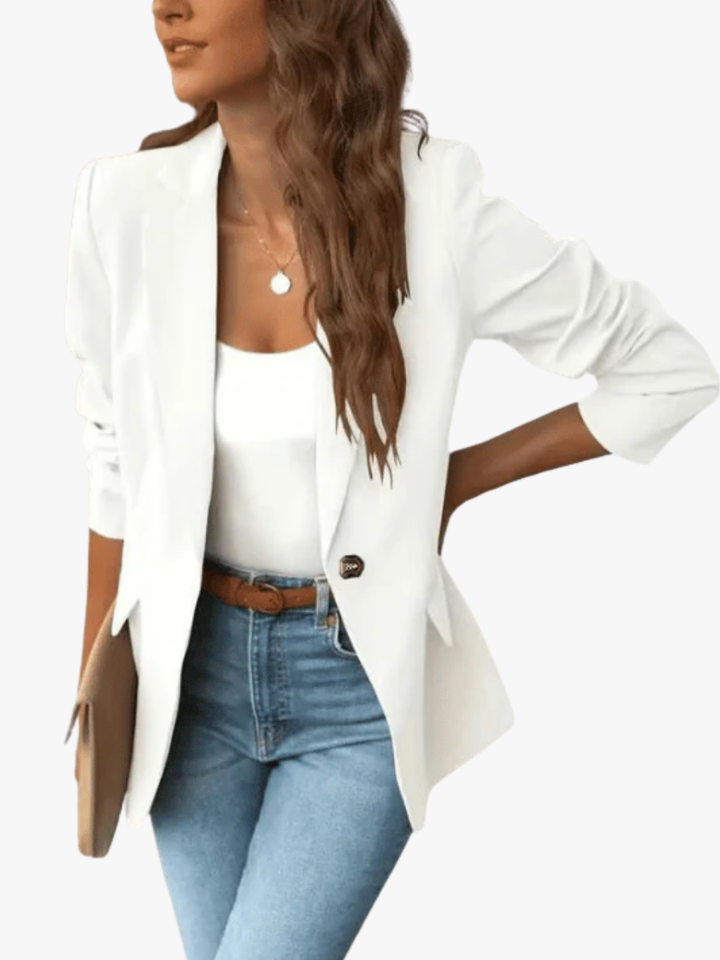 Veste pour femme élégante et formelle pour l’automne, blazer classique pour le travail et le quotidien