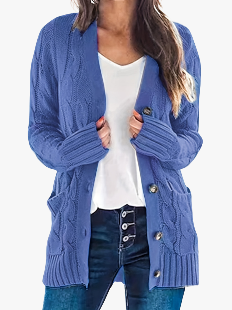 Gilet féminin en tricot pour l'automne, élégant et classique