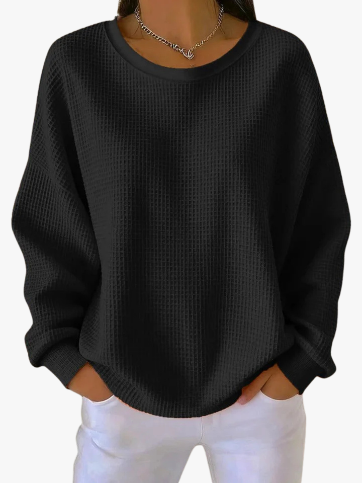 Pull pour femme en maille classique pour l'automne, chaud et confortable au quotidien.