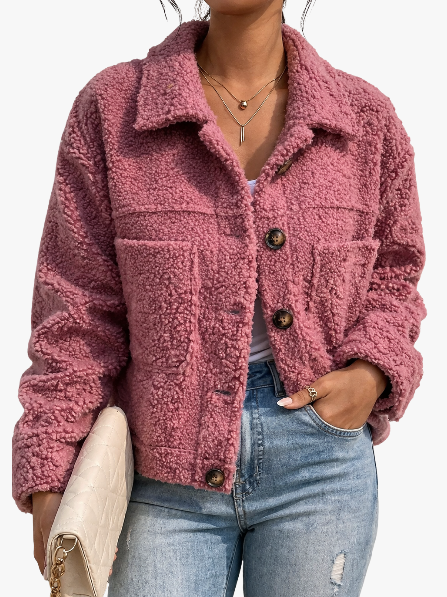 Veste en coton pour femme pour l'automne, veste de tous les jours confortable pour les jours plus frais