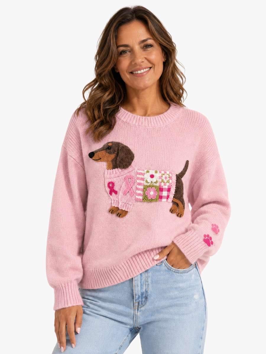 Pull femme en maille à motif nordique pour l'automne et l'hiver