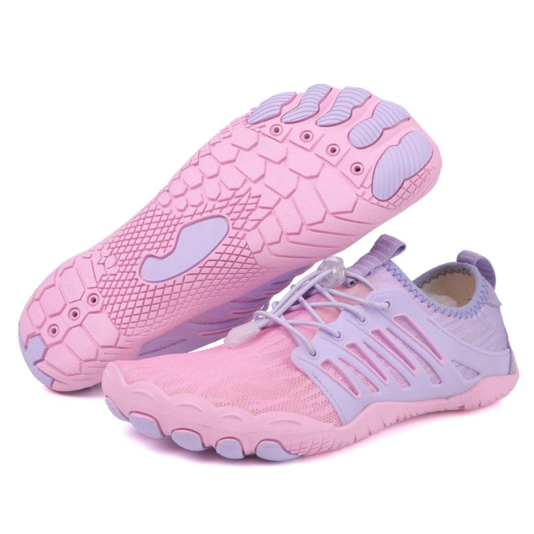 Chaussures barefoot en cuir à l'avant-pied large et semelle fine été 2026