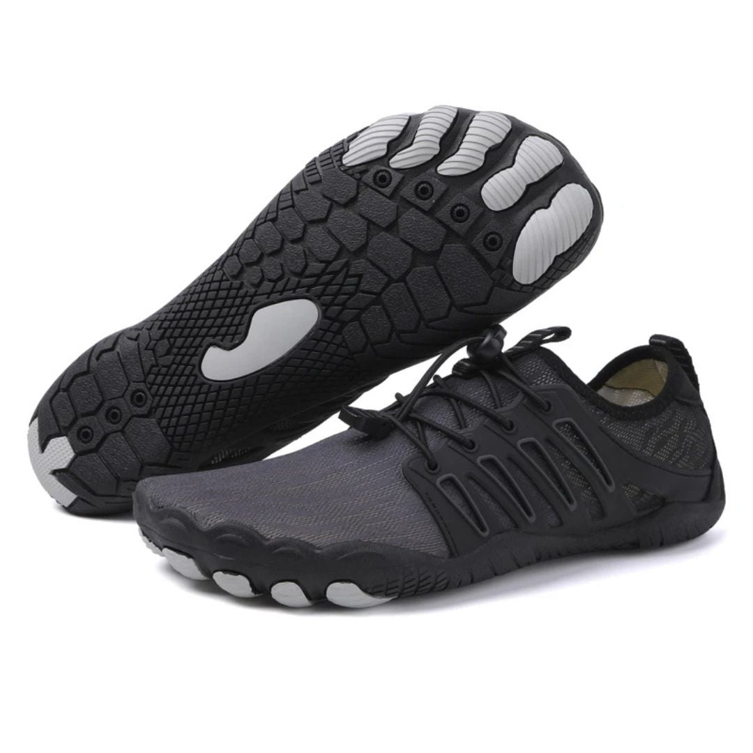 Chaussures barefoot en cuir à l'avant-pied large et semelle fine été 2026
